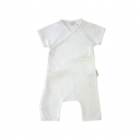Pure Baby White with Mint Nest Grow Suit