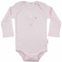 Purebaby Pale pink with Balloon Applique Long Sleeve Body suit