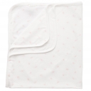 Purebaby Soft Pink Leaf Bunny Rug