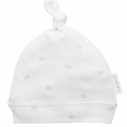 Pure baby Grey Leaf Print Knot Hat