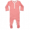 Purebaby Cherry Ministripe Henley Growsuit