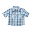 Bebe Aston Sky Check Shirt