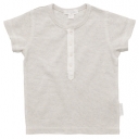 Purebaby Boys Henley Tee Little Grey Stripe