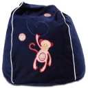 Cocoon Couture Mini Monkey Bean Bag Navy Red