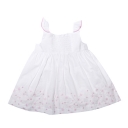 Bebe Daisy Shirred Dress Flamingo