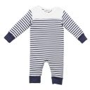 Bebe Striped Romper Night Cloud