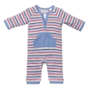 Bebe Seth Stripe Henley Romper