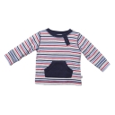 Bebe Seth Stripe Henley Tee