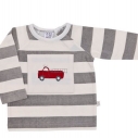 Gaia Organic Firetruck Grey Stripe