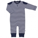 Gaia Organic Navy Stripe Romper