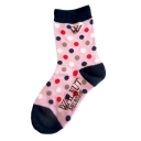 Walnut Socks Pink Spot