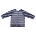 Bebe Taye Stripe Henley Tee