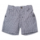 Bebe Joey Tiny Check Short Navy/White