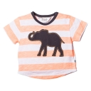 Bebe Zane Fluoro Stripe Tee