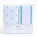 Olli & Pop Aqua Stripe & Polka Dots