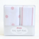 Olli & Pop Pale Pink Stripe & Polka Dot