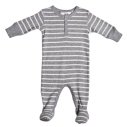 Bebe Grey Stripe Romper