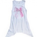 Milky Tie Dye Bow Swing Top